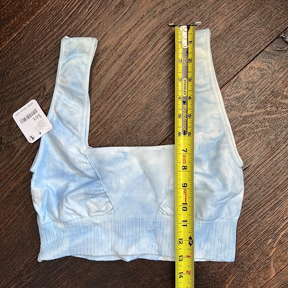 17. Free People Movement Good Karma Tie-Dye Bra - Aurora Blue - Picture 10 of 11